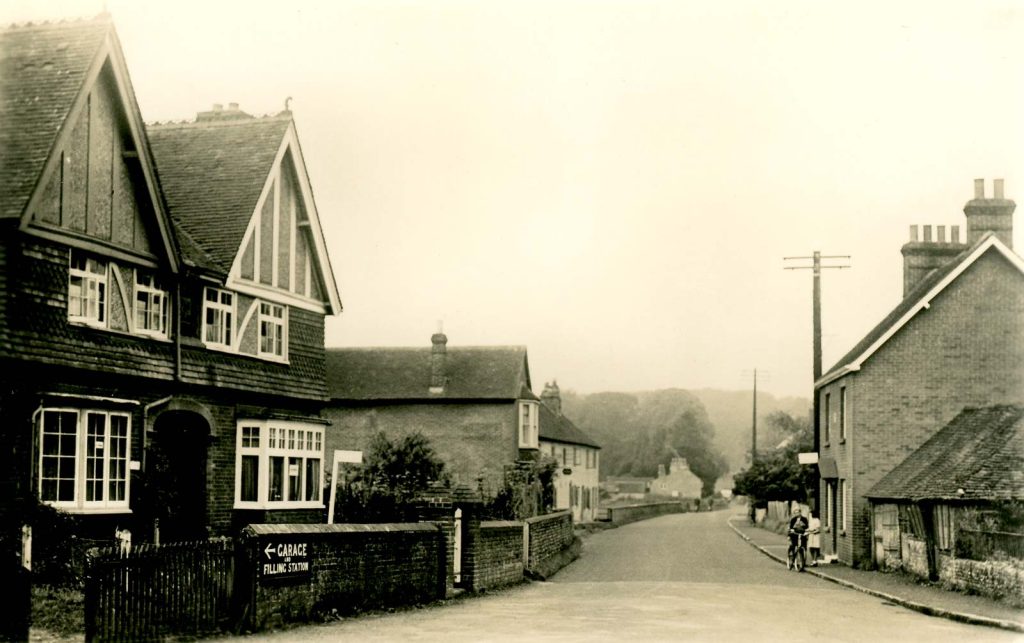 View along Lower West St c1947